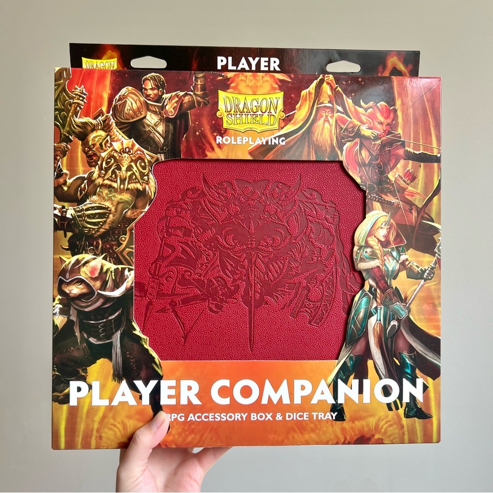 Dragon Shield Player Companion RPG Accessory Box - Red